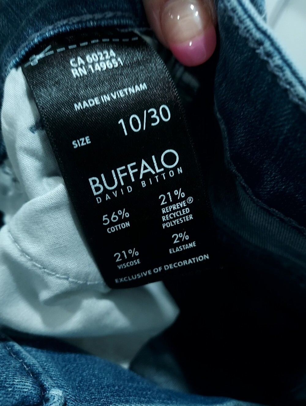 Buffalo David Bitton Womens Classic Straight Jeans - Blue - Picture 3 of 6